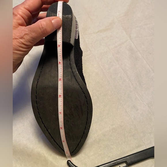 Jeffrey Campbell Cromwell Western Black Suede Snakeskin Leather Booties-Size 9 - Picture 11 of 15